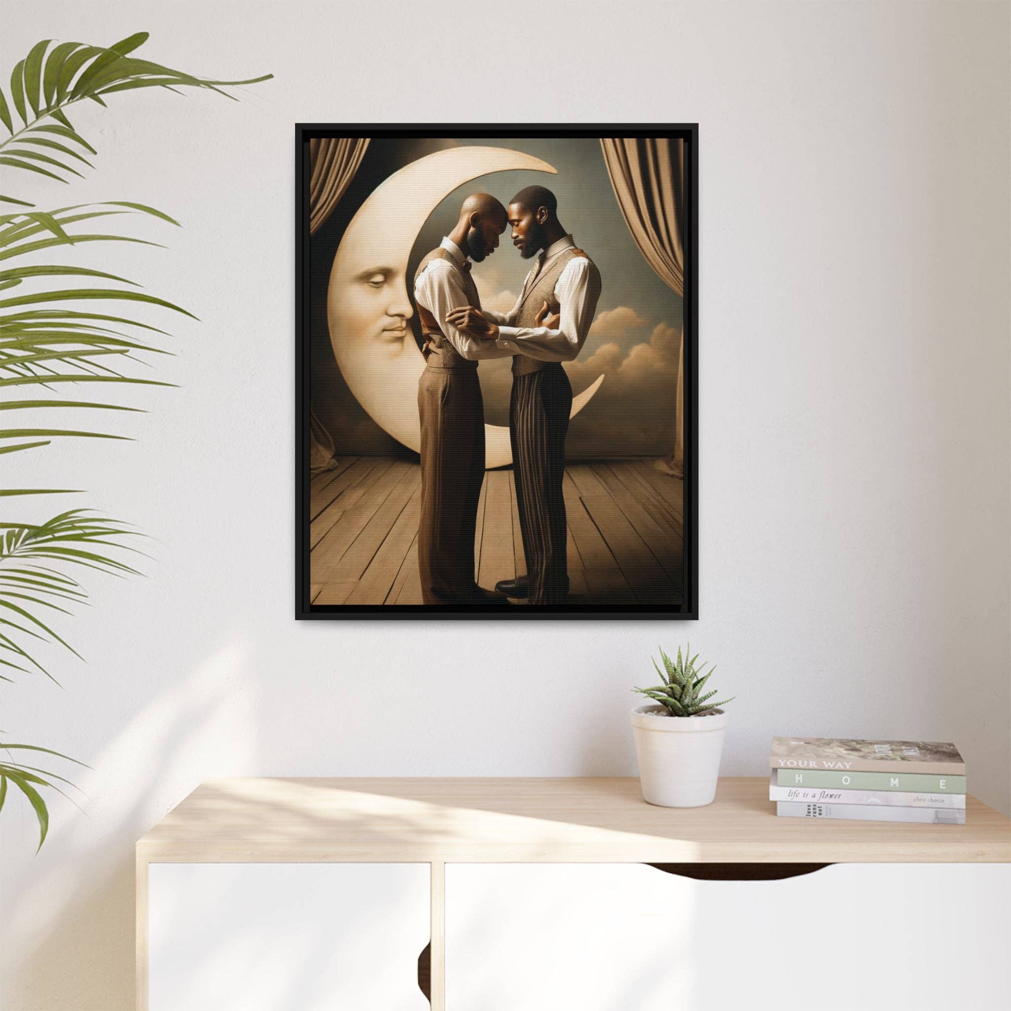 Walt & Pete - Wholesale Art Print - Missing Art Studies - Man In The Moon 00231