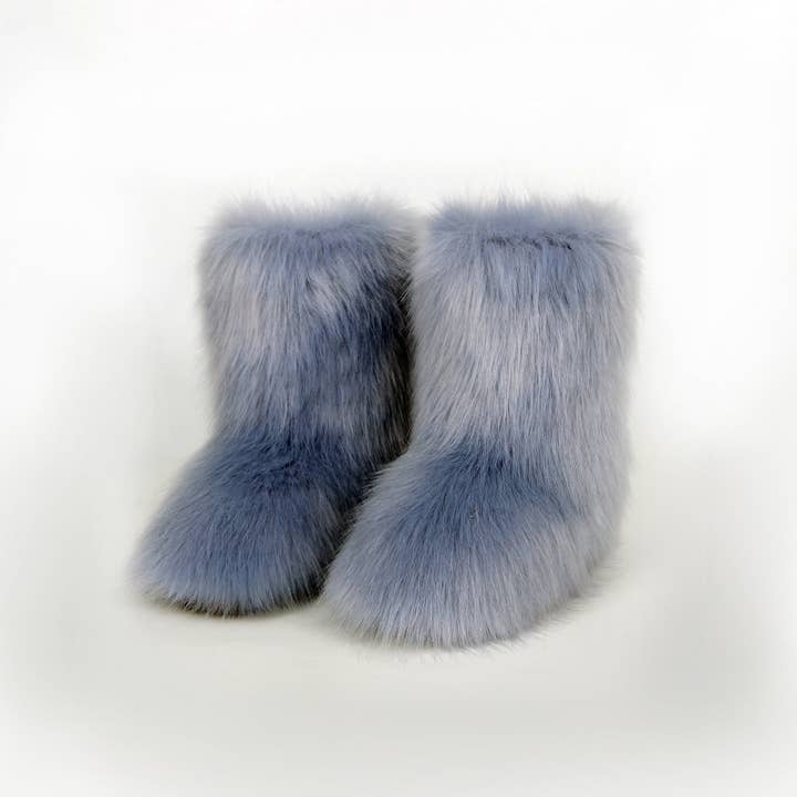 Beyond Apparel - Wholesale Boots - Women's - Thermal Fuzzy Platform Boots