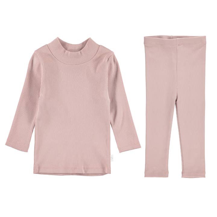 STEHKRAGEN-SET MIT RIPPMUSTER — HELLBRAUN für den Großhandel von Pimalu