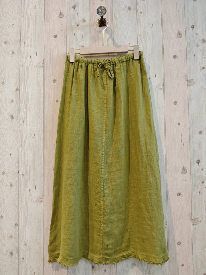 Linen & More - Wholesale Skirt - Women's - REF 1375 BASIC 100% LINEN SKIRT