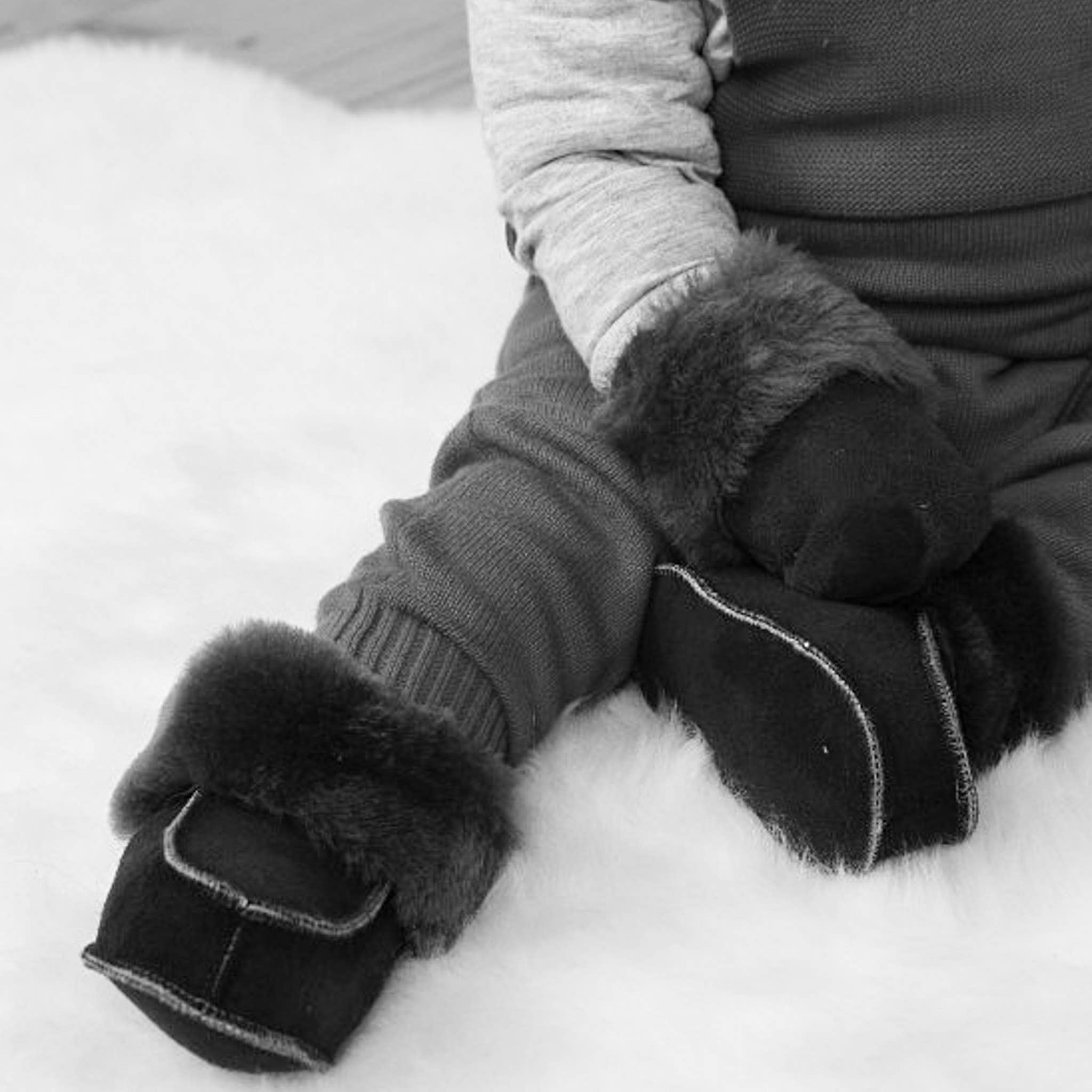 Van Buren - Wholesale Pantoffels - Baby - Babyslofjes schapenvacht3