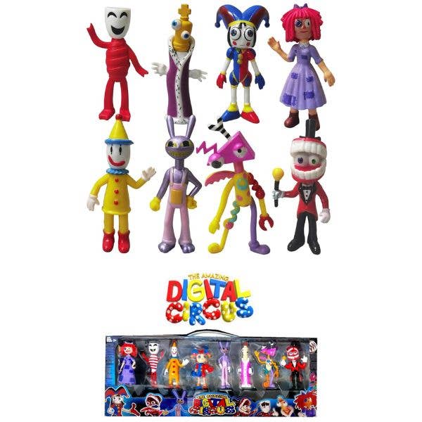 The Amazing Digital Circus Set - #T-628 - Includes Eight 4" for wholesale by St. Louis Wholesale LLC