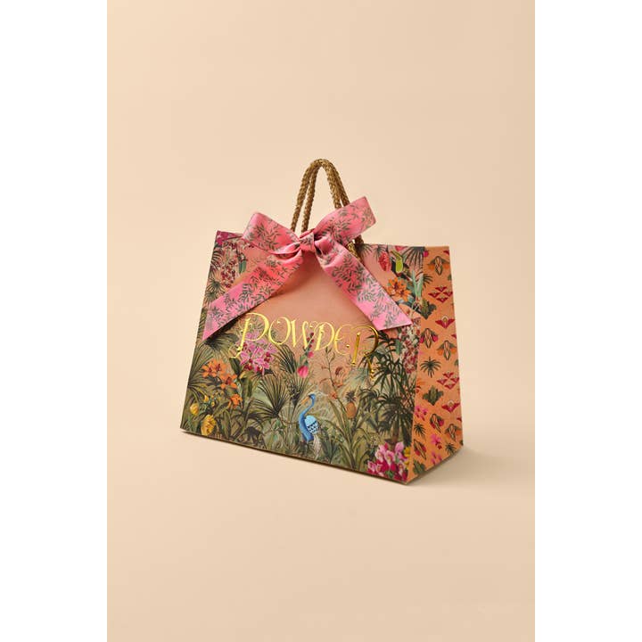 Powder Design inc - US - Wholesale Pouch - Women's - Velvet Embroidered Mini Pouch - Scandinavian Fox