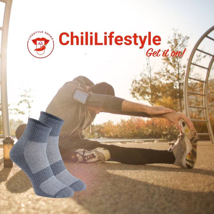 ChiliLifestyle - Wholesale Socks - Unisex - Chili Quarter Fitness AirGrip5