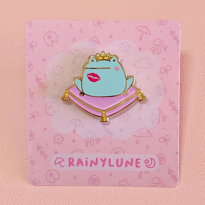 Frog Prince Fairy Tale Pin for wholesale by Rainylune