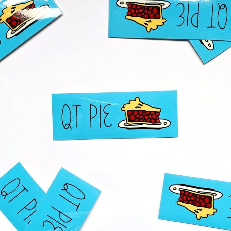 RAD Stickers + Doodads - Wholesale Sticker - QT Pie Mini Bumper Sticker4
