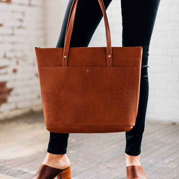 LIZ RIDEN - Wholesale Tote Bag - Women's - Classic Tote-Caramel7