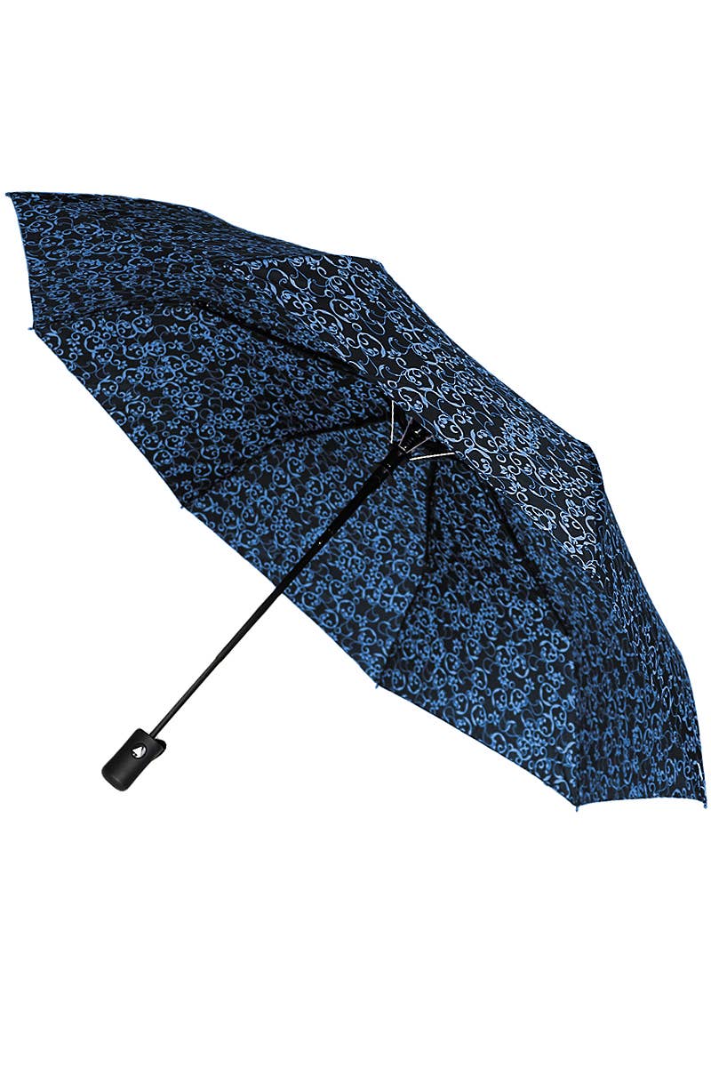 Cap Zone – Großhandel Regenschirm – Damen – Breiter abstrakter, filigraner, automatisch zu öffnender Kompaktschirm5