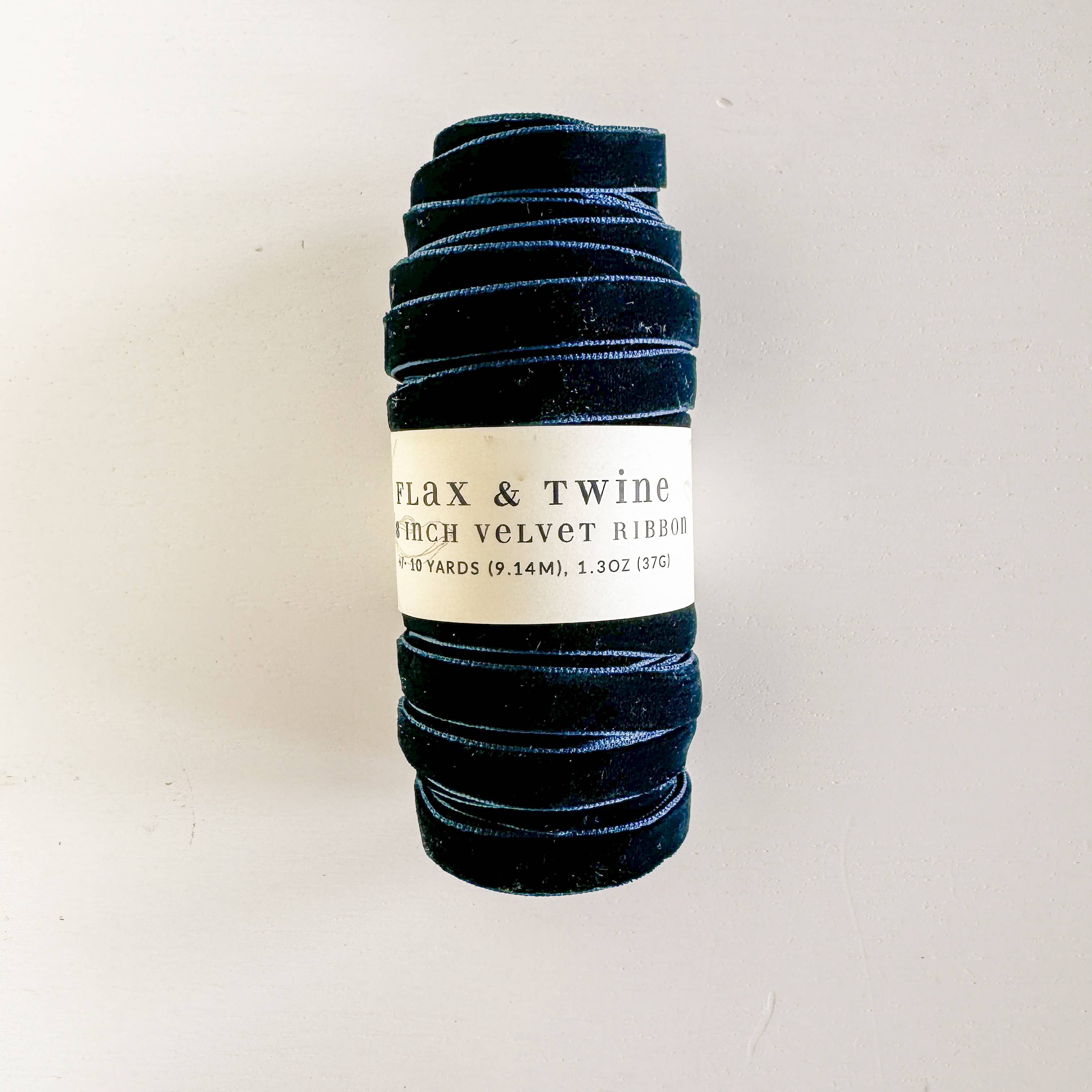 Flax & Twine - Wholesale Ribbon - Gift Wrapping - Flax & Twine 3/8" Velvet Ribbon - 10 Yards8