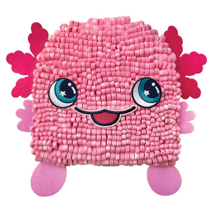 Bright Stripes - Wholesale DIY Craft Kit - Kids - Magic Scrunch Pillow- Axolotl