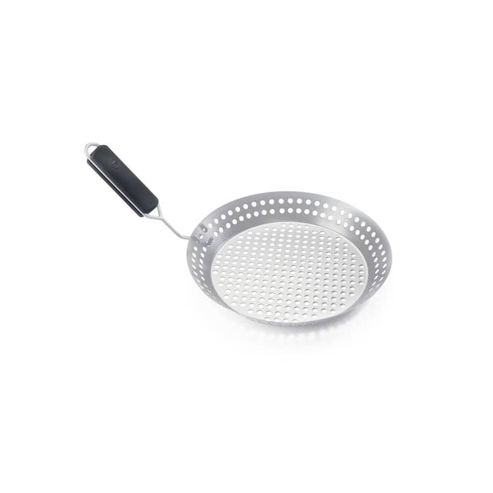 Fox Run Brands - Wholesale Grill Pan/Griddle - Outset Stainless Steel Grill Skillet, Removable Handle,12"