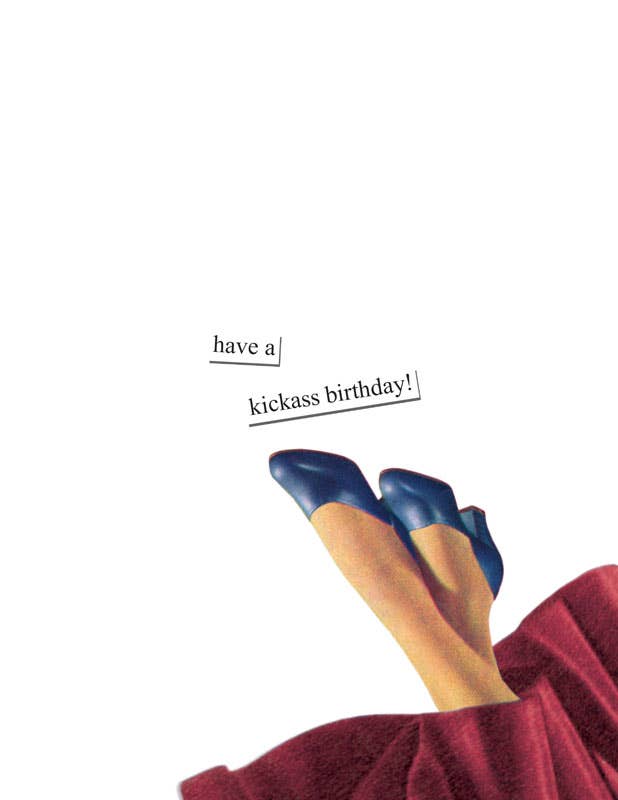 REMOVED BRAND - Wholesale Birthday Card - A2 birthday card - kickass1