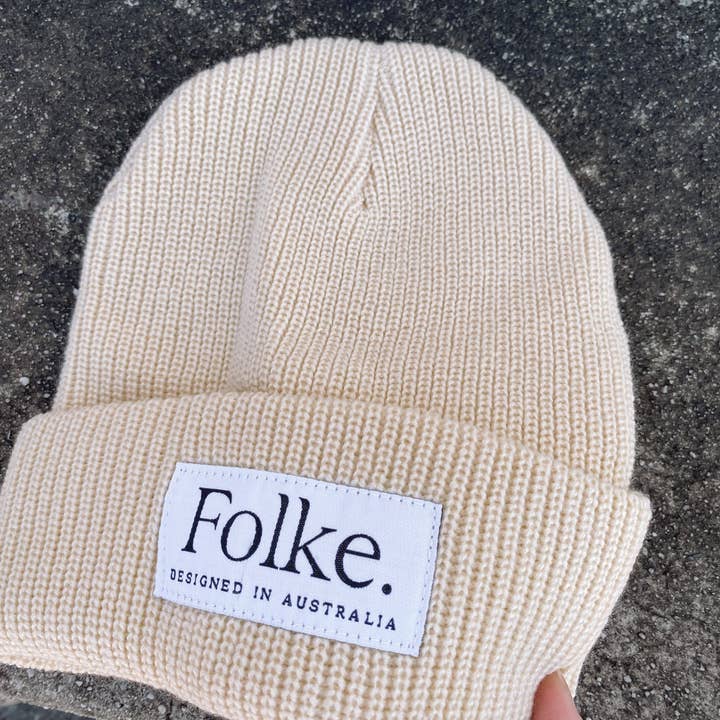 Folke - Wholesale Beanie – Unisex - Folke Beanie - Cream Cable Knit2
