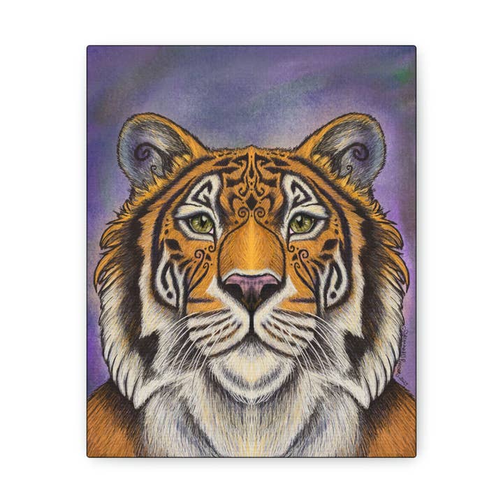 De tijger van Julianna McPherson -. Galeriedoeken op canvas voor wholesale door Art By: Julianna McPherson