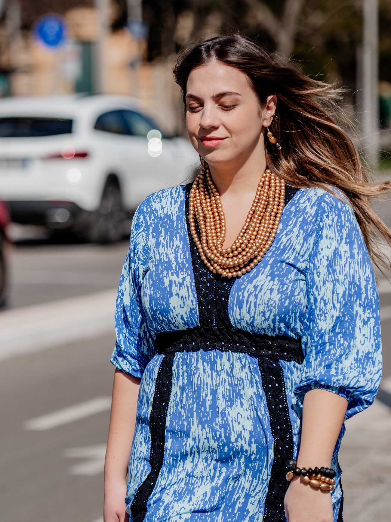 Bijondo - Wholesale Dangle Earrings - Vinohrady Metallic Wood Earrings1