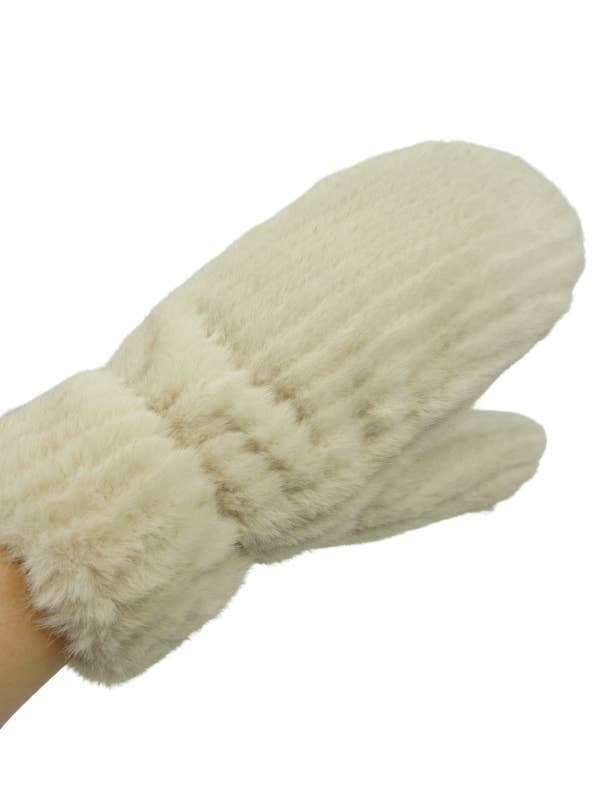 YN0371 Faux Fur Mitten for wholesale by Anais