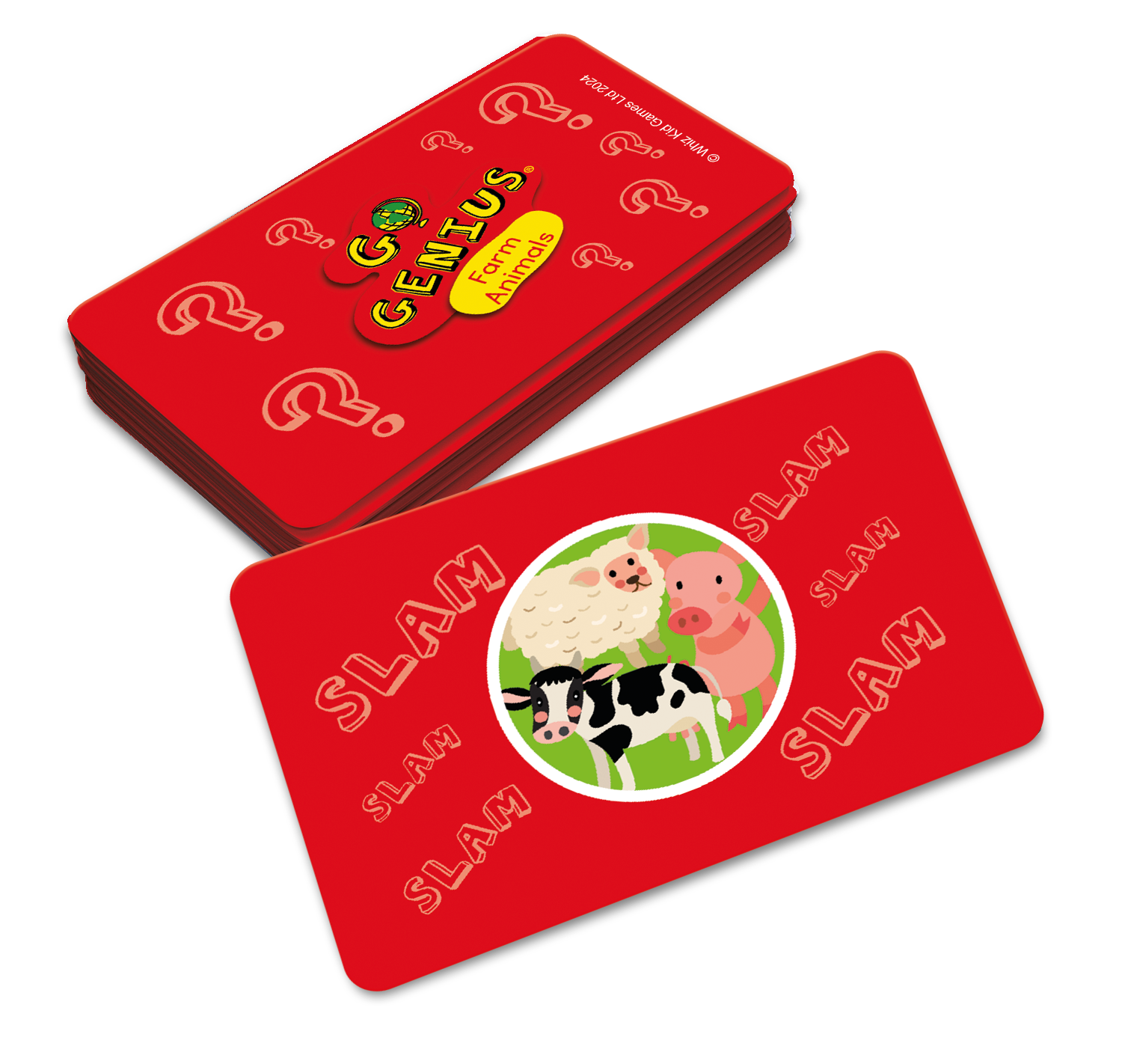 Whiz Kid Games – wholesale Card game – Go Genius Junior Animal Card Games Display Pack4