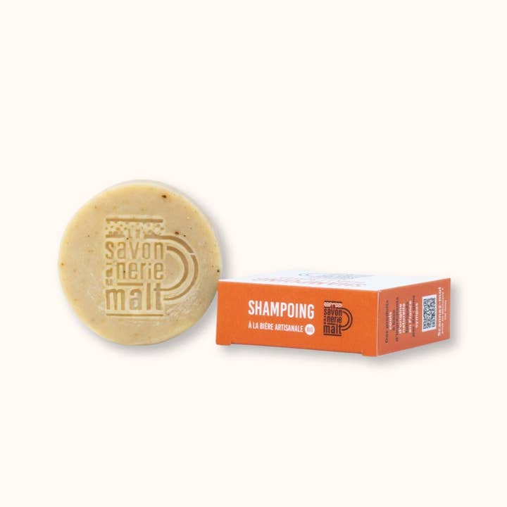 Organic craft beer shampoo - 100 gr. for wholesale by La Savonnerie du Malt