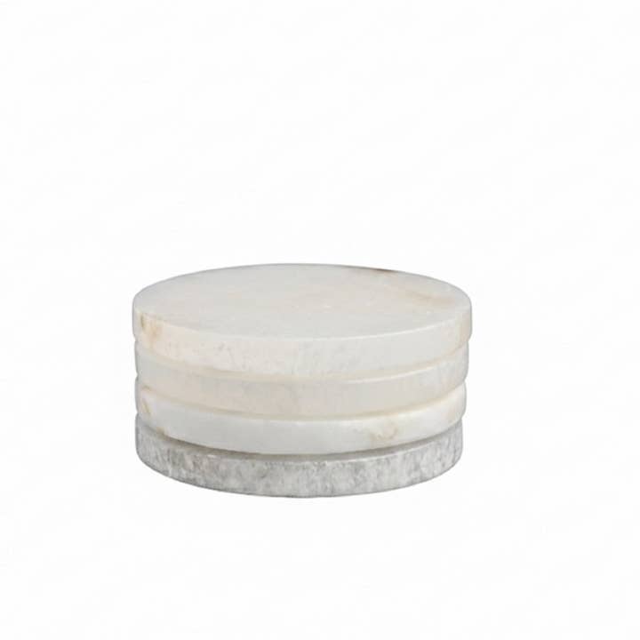 BIDKhome - Wholesale Coasters - Set of 4 Alabaster Coasters3