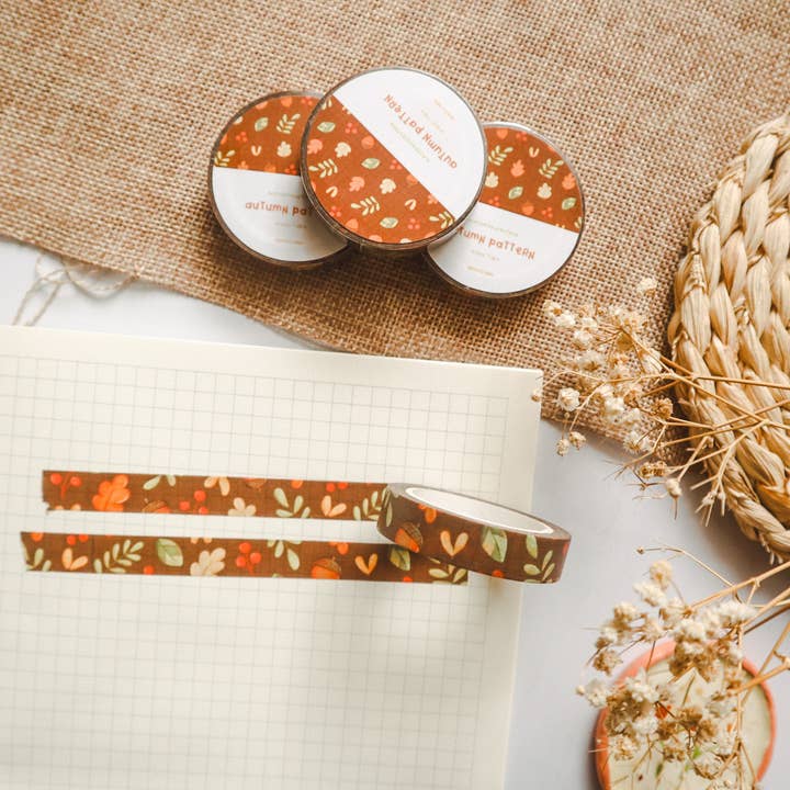 Washi Tape -Autumn Pattern for wholesale by BlossomBujo Store