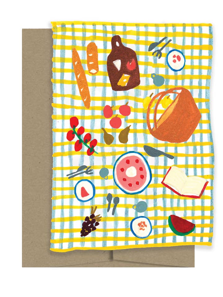 Picknick Zonnige Dagen Collectie - Uitgesneden Kaart voor wholesale door Isatopia