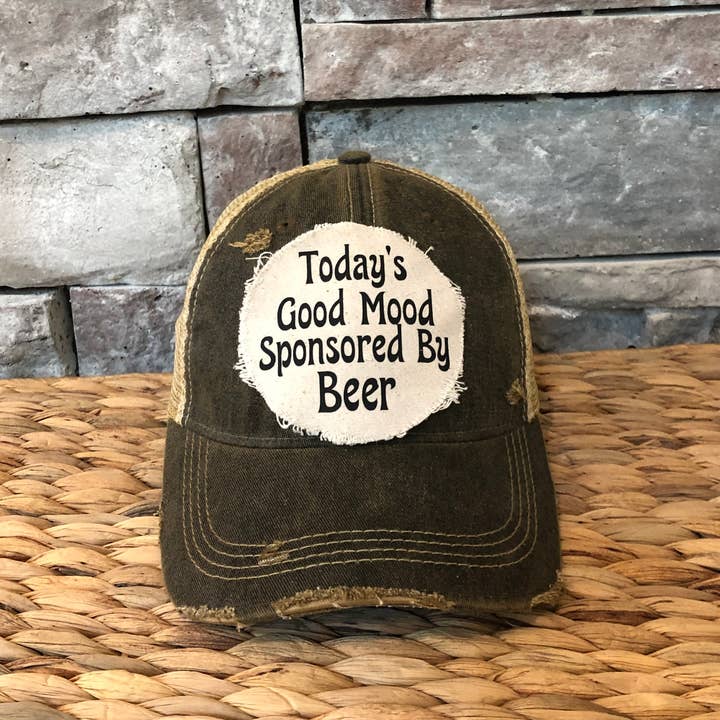 BohoGroove - Wholesale Trucker Hat - Women's - Today's Good Mood Sponsored by Beer
