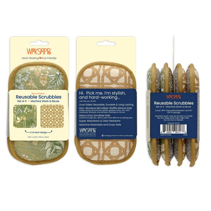 WerkShoppe - Wholesale Cleaning Sponge - Kitchen Herbs Scrubbie Set7