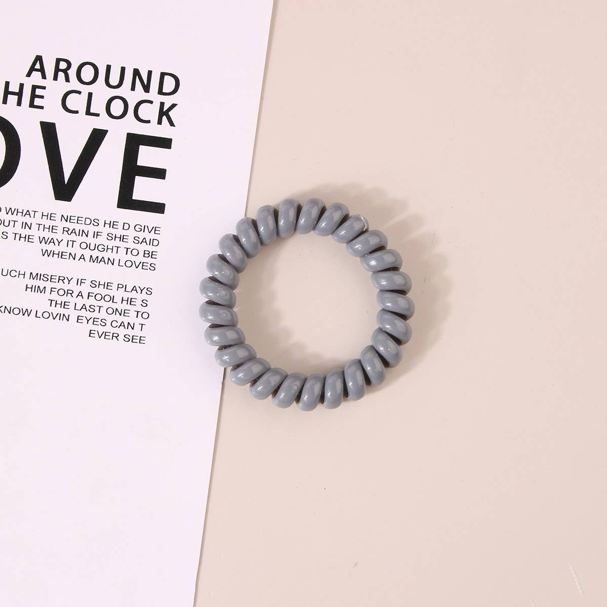 NINEXIS - Wholesale Hair Tie - CWAHA1108_Simple Phone Line Hair Tie  19