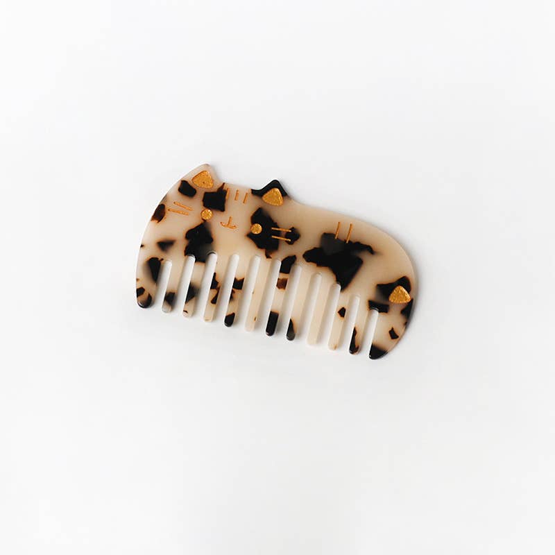 SoapElenGlen - Wholesale Hair Brush/Comb - Cute Cat Designed Acetate Hair Combs1