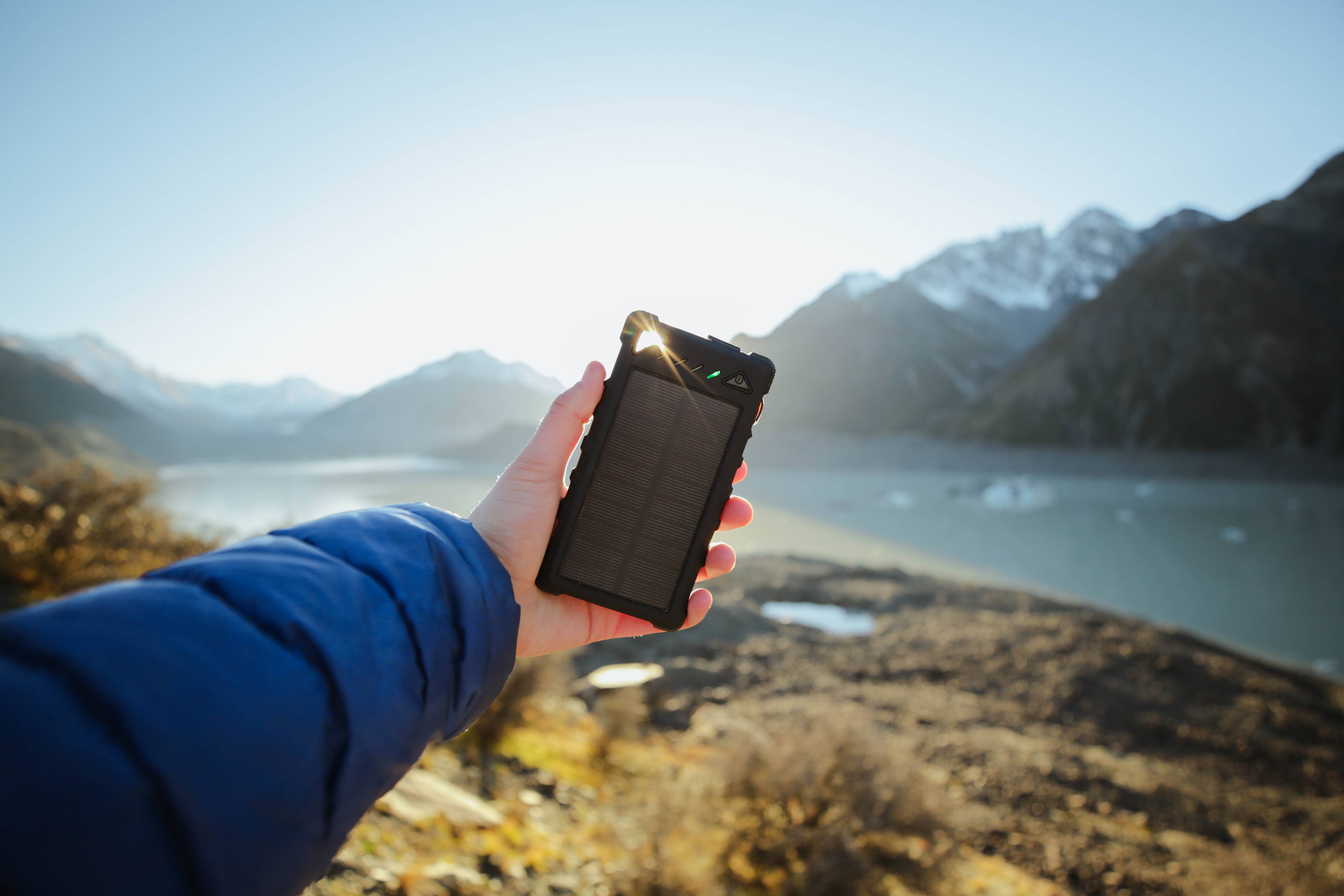 Revel Gear - Wholesale Portable Charger - Day Tripper™ 8000 mAh Solar Battery + 1000 Lumen LED Light3