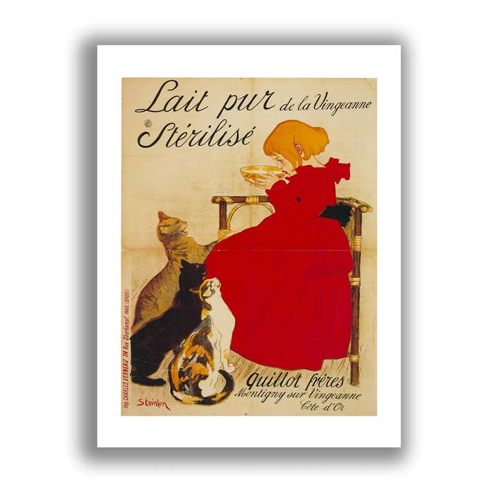 Fine art print Lait Pur Sterilise poster unframed wall art for wholesale by Go To Design