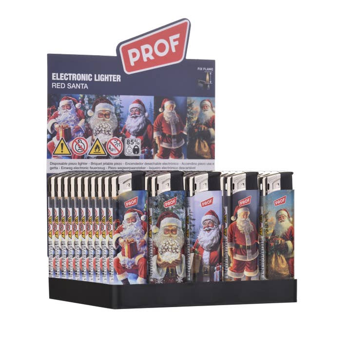 Julemandslightere x50 for engroshandel hos PROF
