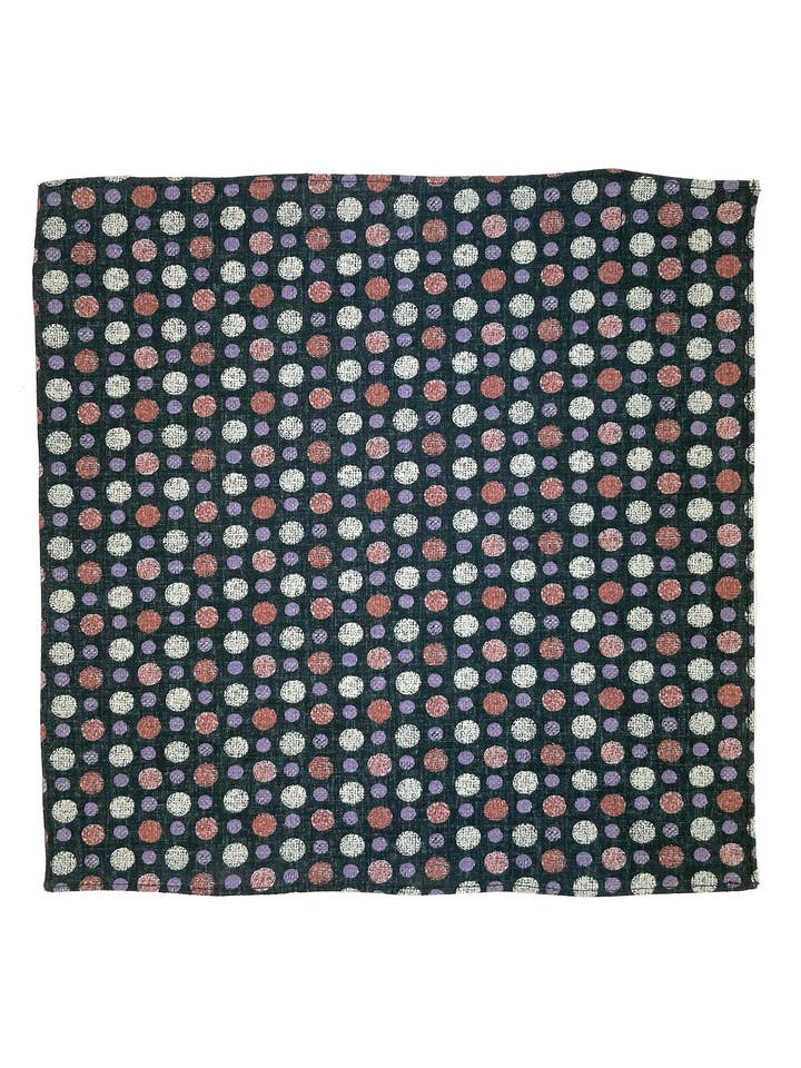 Red and Violet Dotto Pocket Square for wholesale by Olaf Olsson