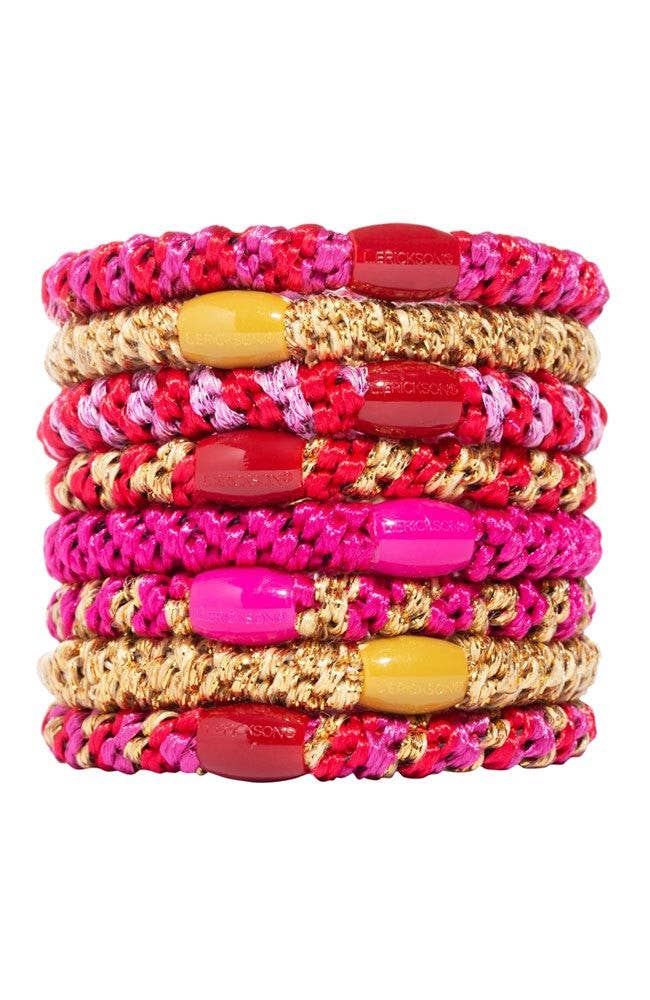 France Luxe/L. Erickson – Engroshandel Hårbånd - Dame – Grab & Go Hestehalebindere - Sæt med otte90