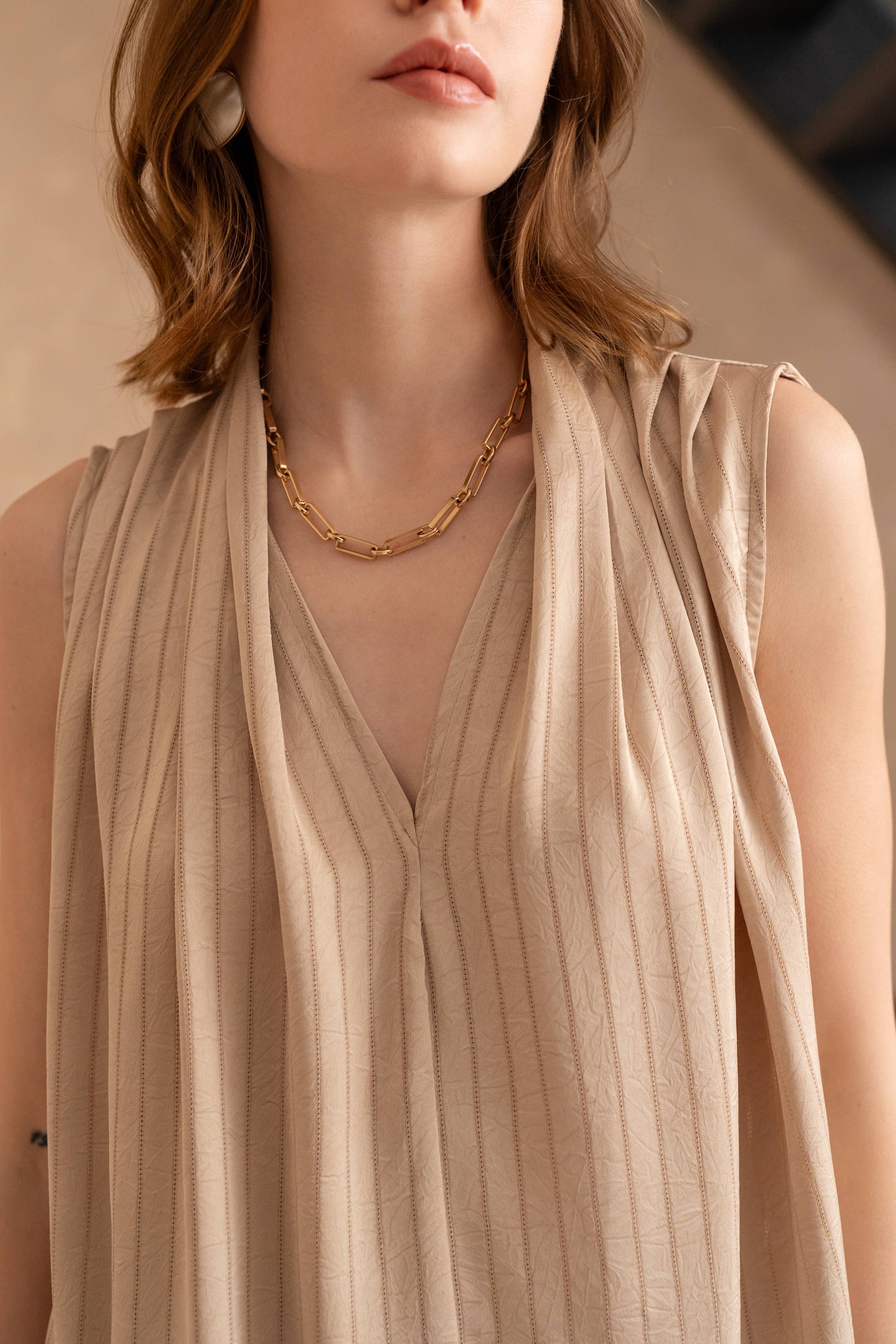 LULUMARY - Wholesale Blouse - Women's - Draped Top H7136