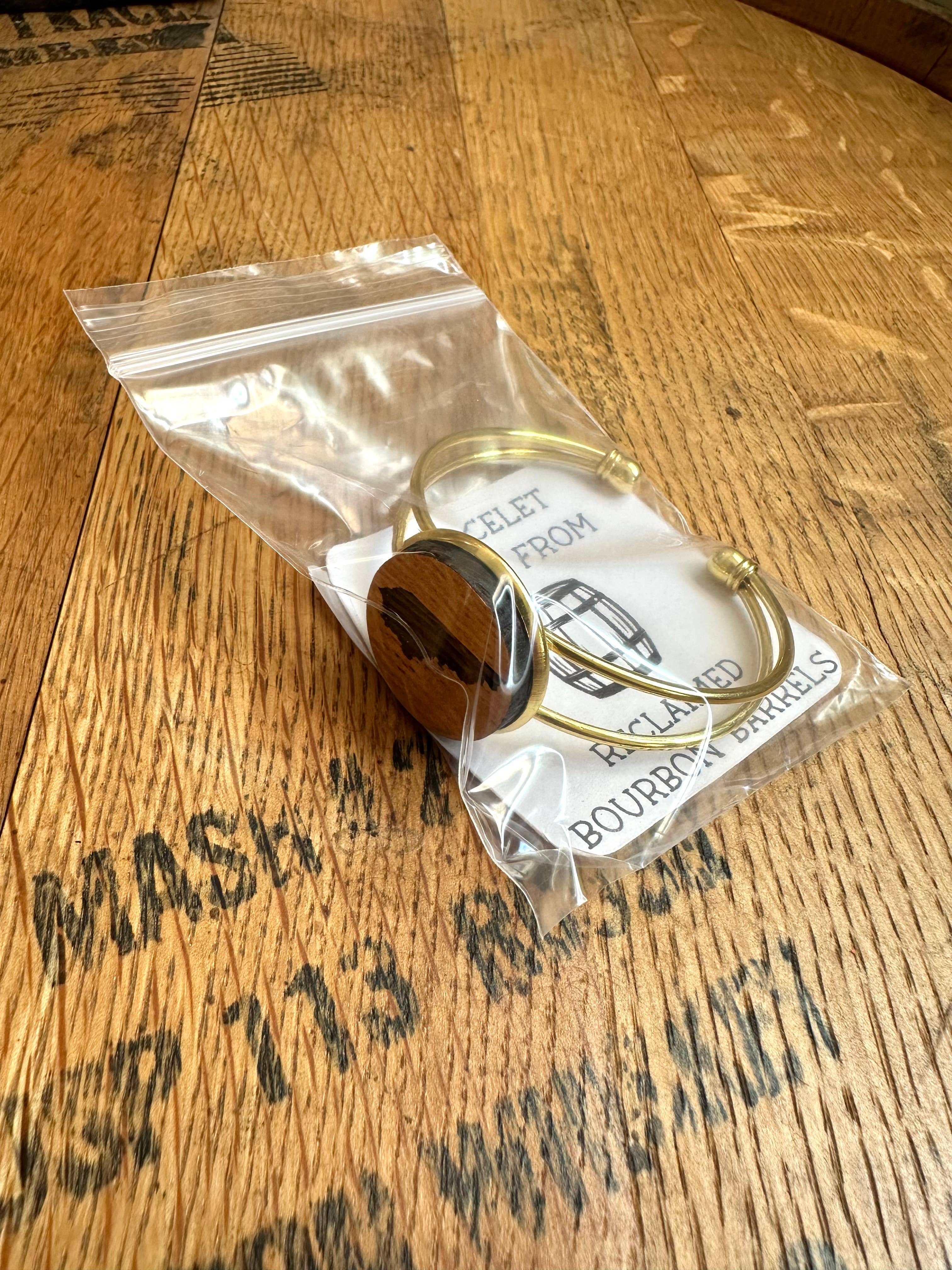 TWWKY - Wholesale Cuff Bracelet - Kentucky Bourbon Barrel Gold Cuff Bracelet7