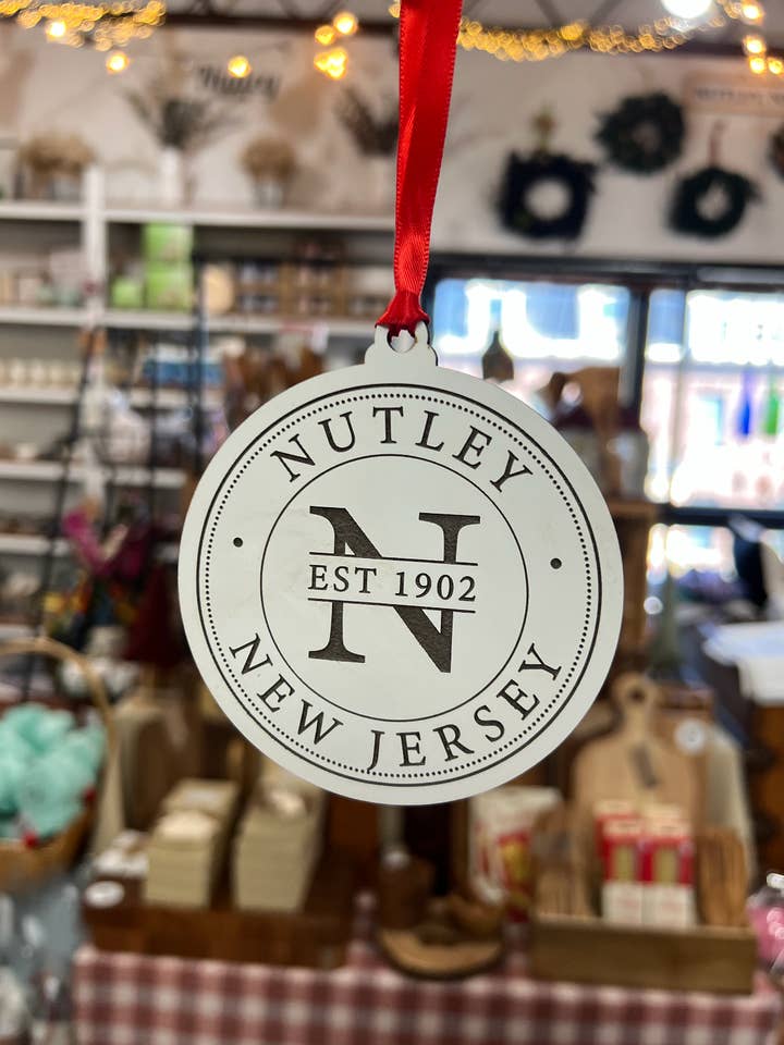 Custom Round Town Ornament for wholesale by Pretty Handy