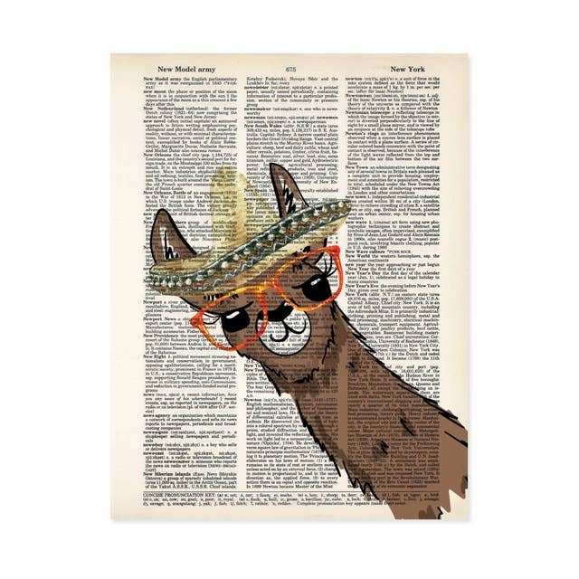 Llama with Sombrero and Glasses for wholesale by Blue Twist & Co