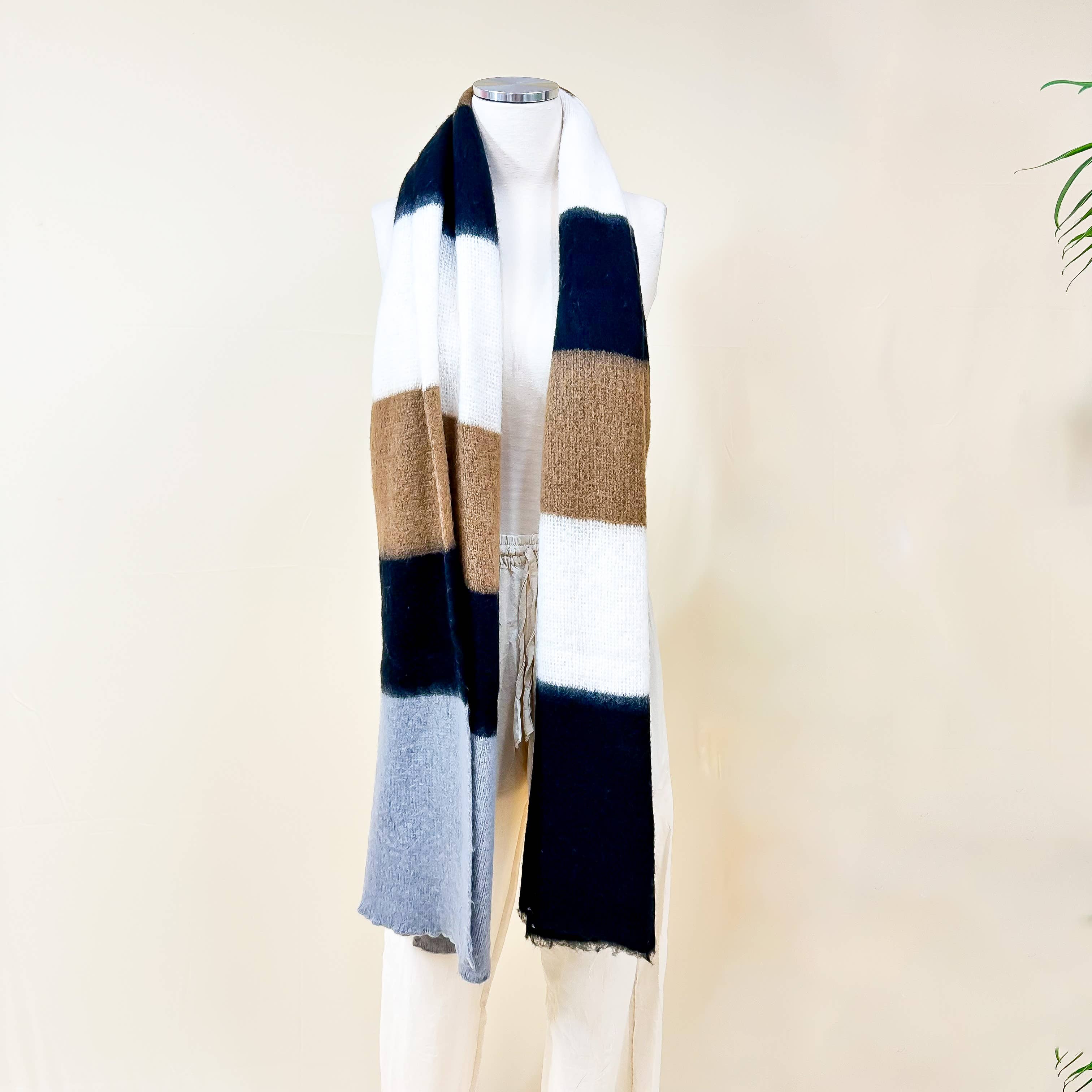 Karma Nepal Crafts – wholesale Scarf – Women's – Plaid Long Cashmere Feel Scarves0