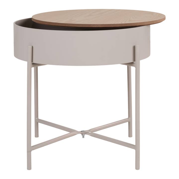 Beige Grey Sisco Side Table for wholesale on Faire3