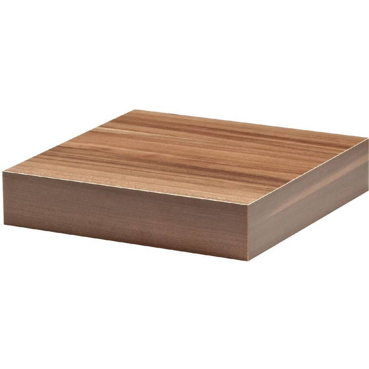 Walnut Floating Shelf Kit 250x250x50mm 205 for wholesale by MASTERSHELF