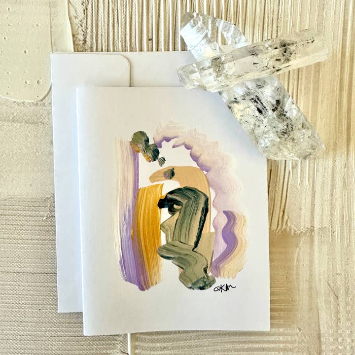 Tarjetas de arte moderno pintadas a mano - Caleidoscopio n.º 2 para venta al por mayor de Quartz Row