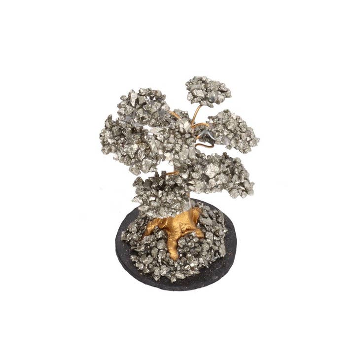 Vives de la Cortada S.L - Wholesale Spiritual Stone/Crystal - Pirita Tree Mini with Pirita Base2