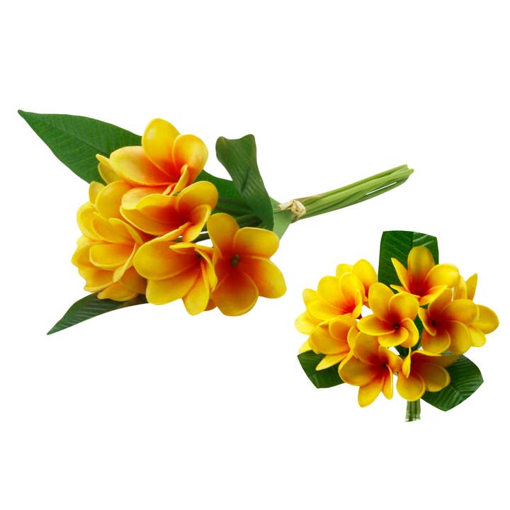 Angel Isabella - Wholesale Artificial flowers - 10Stems Bundle-Ultra Realistic Tropical Plumeria Frangipani2