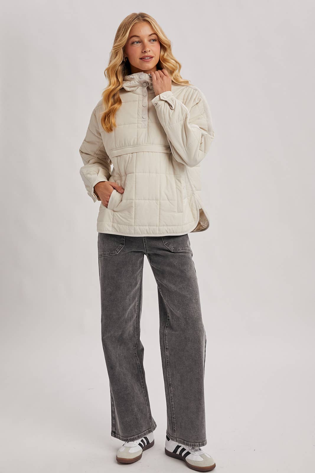 Bluivy - Vente Doudoune – femme - VESTE À CAPUCHE MATELASSÉE ENFILABLE23