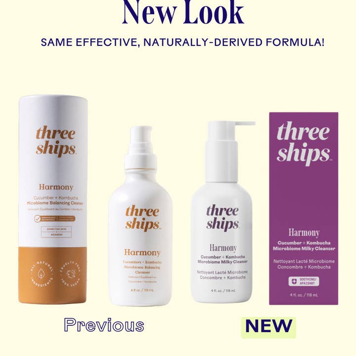 Three Ships (No Duties | Ships from US/CA | USMCA Compliant) - Wholesale Facial Cleanser - TESTER - Harmony Cucumber + Kombucha Microbiome Milky Cleanser - NOT FOR RESALE6