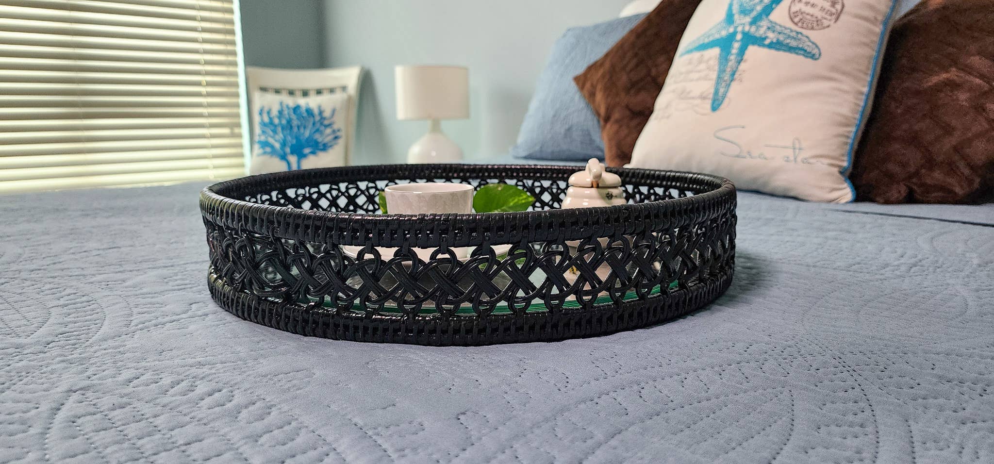 Artifacts Trading Company - Wholesale Decorative Tray - Rattan Round Tray – Seca Design7