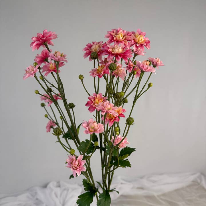 Realistic Artificial Flowers - Wholesale Artificial flowers - Pink Princess Dahlia Stem – Realistic Artificial Flowers