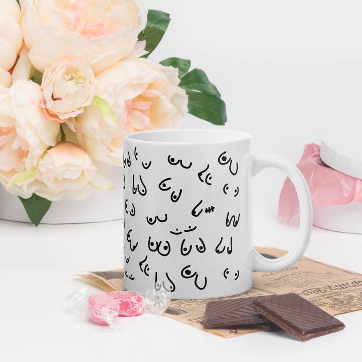 Boobies Coffee Mug for wholesale by a riley creations