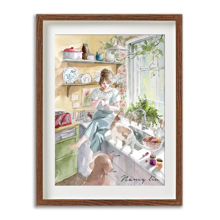 Gentle Curiosities | Stampe artistiche ad acquerello per la vendita all'ingrosso da parte di NananStudio